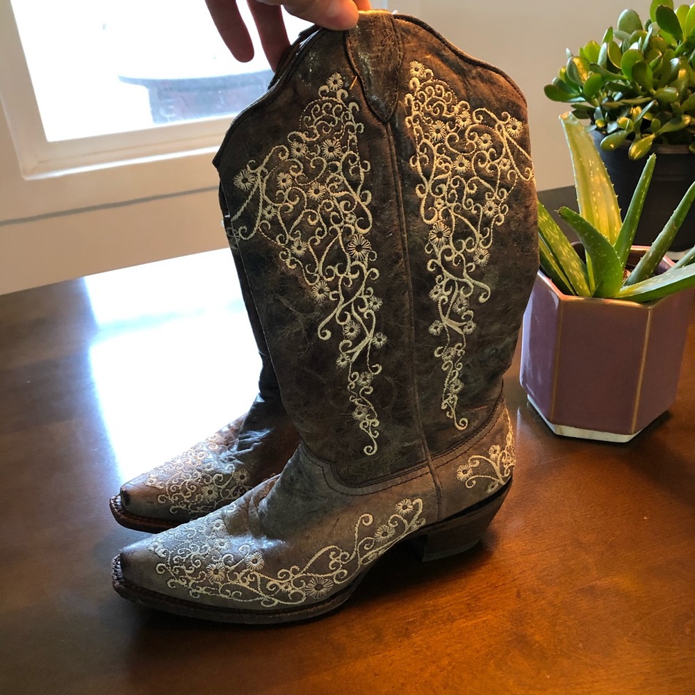 Corral Leather Cowgirl Boots